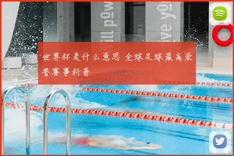 世界杯是什么意思 全球足球最高荣誉赛事科普