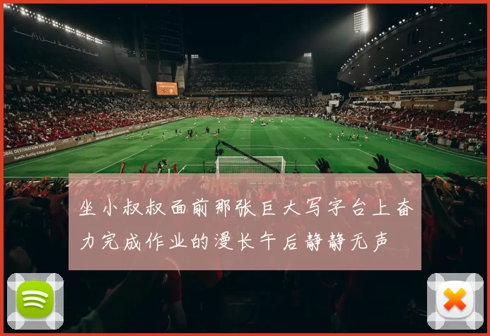 坐小叔叔面前那张巨大写字台上奋力完成作业的漫长午后静静无声